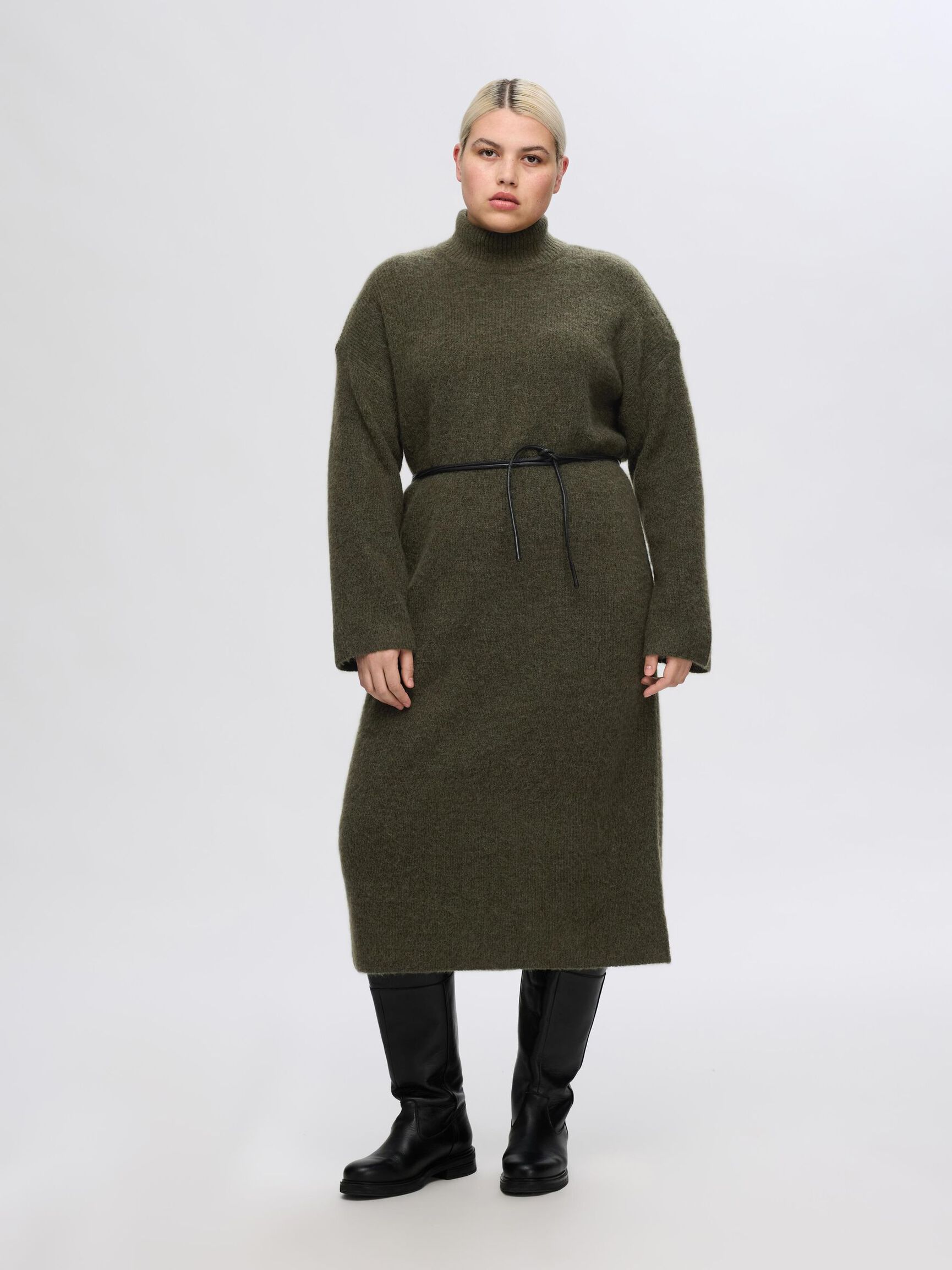 WOOL BLEND MAXI DRESS, Kalamata, highres