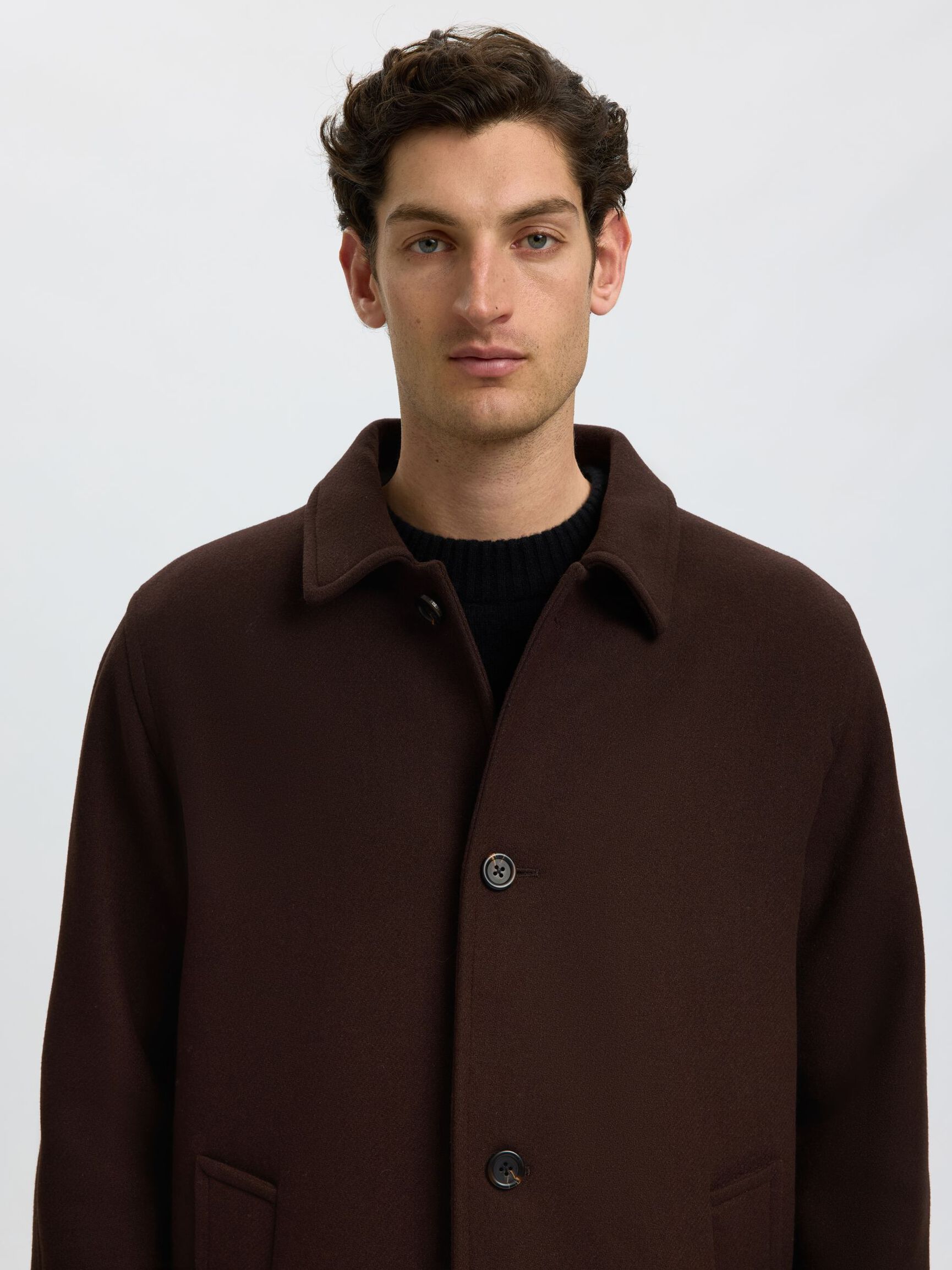 WOOL BLEND COAT, Delicioso, highres