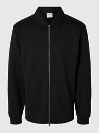 VISKOSEMIX STRICKJACKE, Black, highres