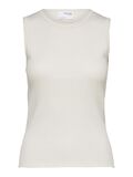 Selected SLEEVELESS KNITTED TOP, Birch, highres - 16089110_Birch_1016346_001.jpg