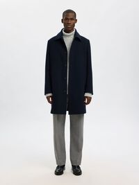 WOOL BLEND KNITTED PULLOVER, Moonstruck, highres