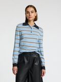 Selected 100% MERINO WOOL LONG-SLEEVED POLO, Cerulean, highres - 16099131_Cerulean_1216468_003.jpg