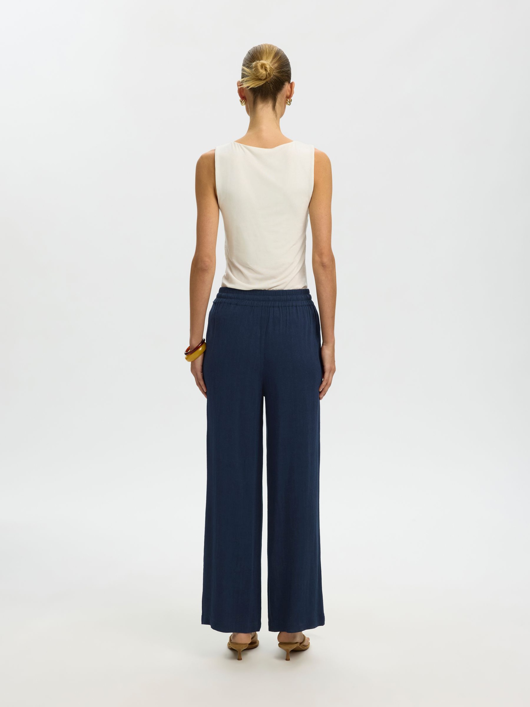 VISCOSEMIX BROEK, Dark Sapphire, highres