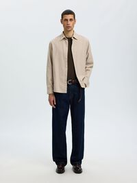 REGULAR FIT SHIRT, Egret, highres