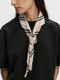 PRINTED SCARF, Sandshell, highres