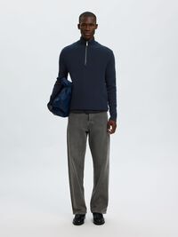 HALF-ZIP PULLOVER, Sky Captain, highres