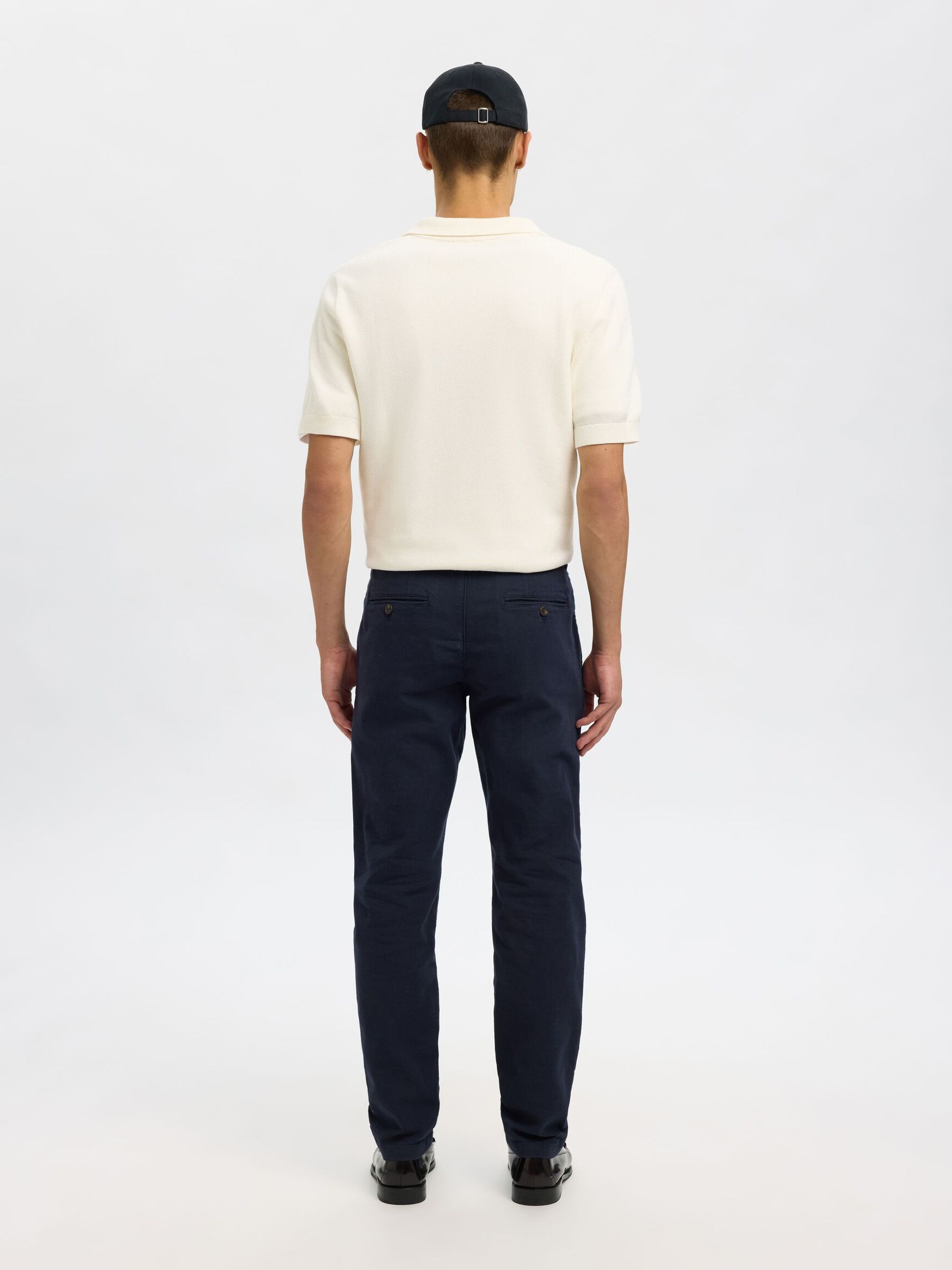 175 SLIM FIT STRUKTURERAD CHINOS, Dark Sapphire, highres