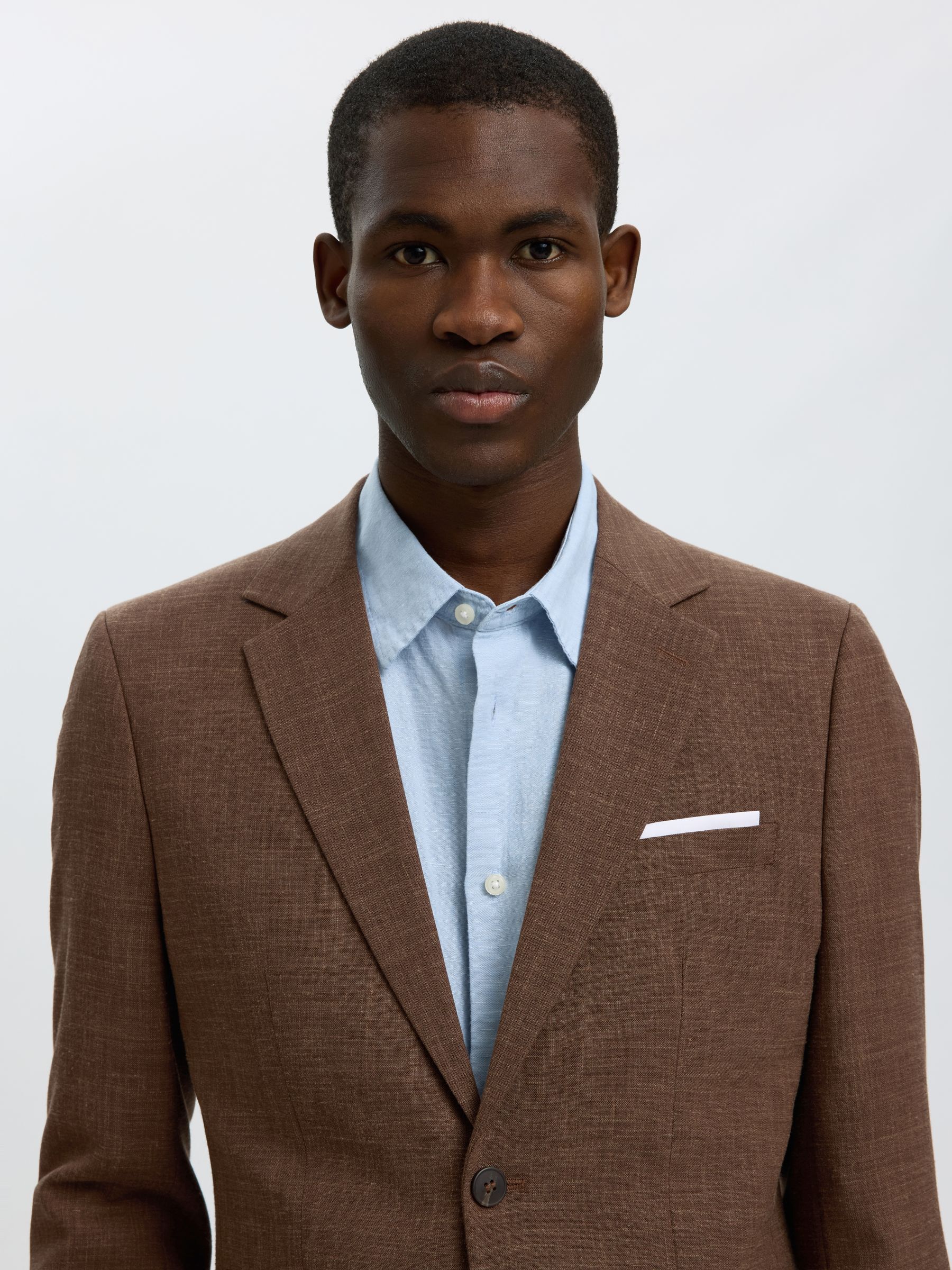 SLIM FIT SINGLE-BREASTED BLAZER, Delicioso, highres