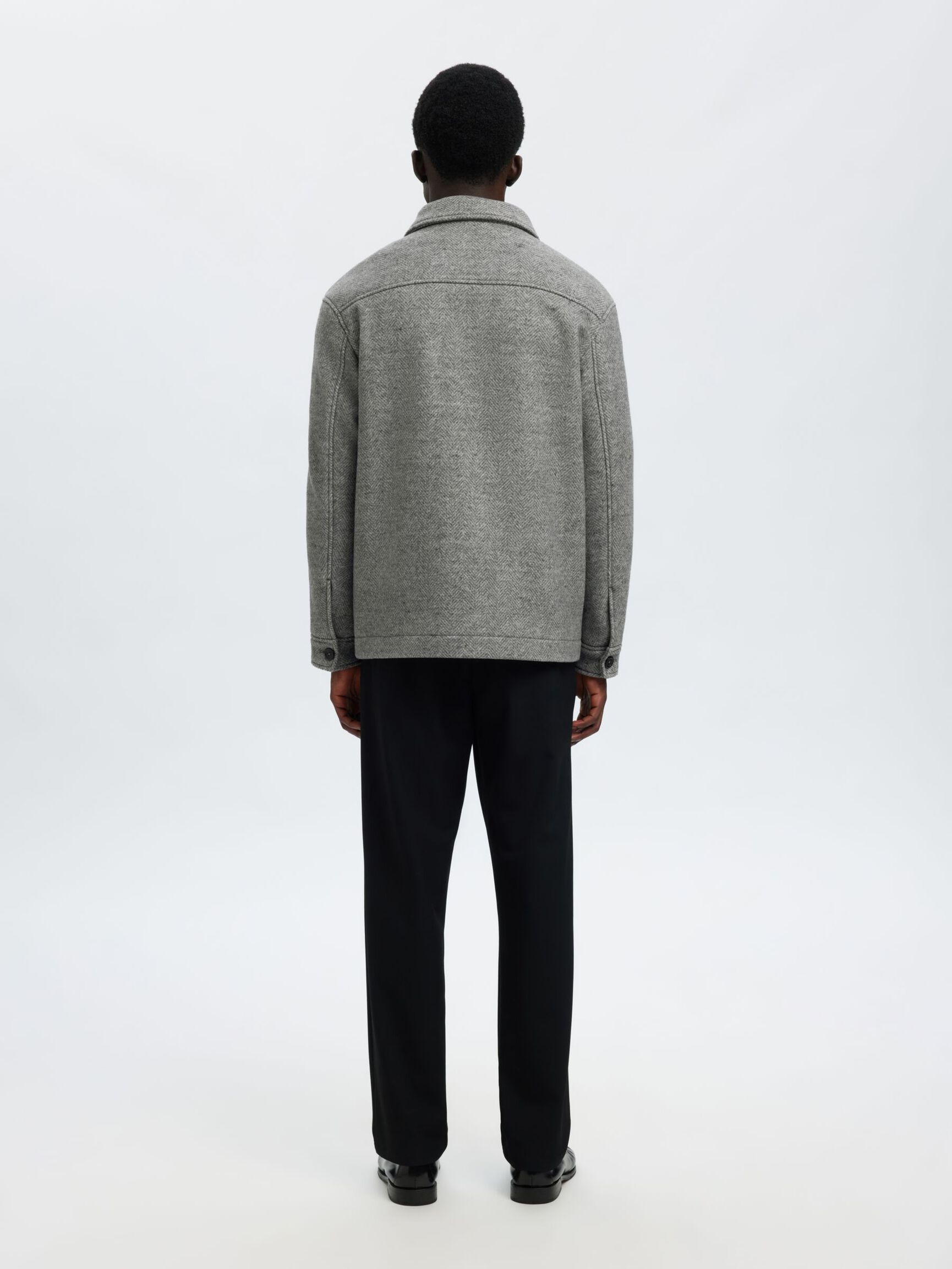 WOLLMIX SHACKET, Grey Melange, highres