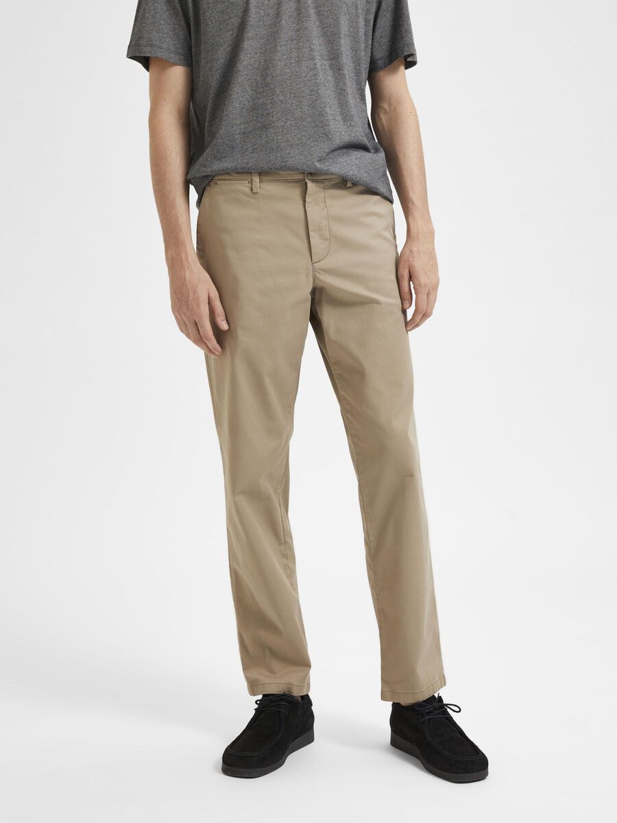 Selected 196 STRAIGHT FLEX CHINO, Greige, highres - 16087665_Greige_003.jpg