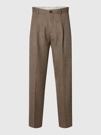 WOOL LOOSE-FIT TROUSERS, Delicioso, highres