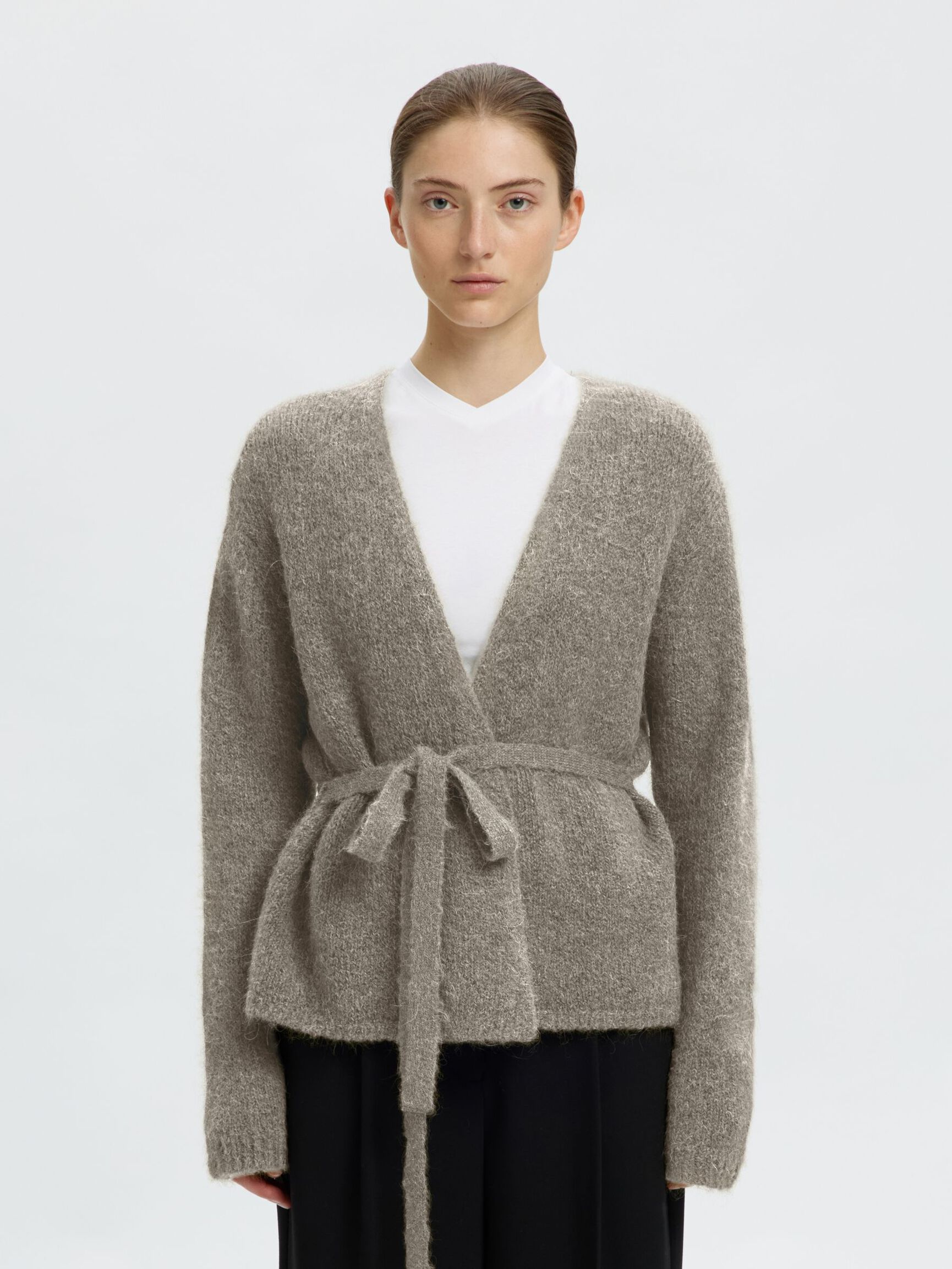 WOLMIX GEBREID VEST, Steel Gray, highres