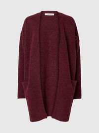 LANGE STRICKJACKE, Tawny Port, highres