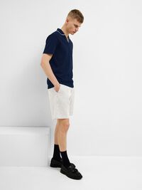 SEERSUCKER SHORTS, Dark Sapphire, highres