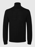 Selected 100% MERINO WOOL TURTLENECK, Black, highres - 16094653_Black_001.jpg
