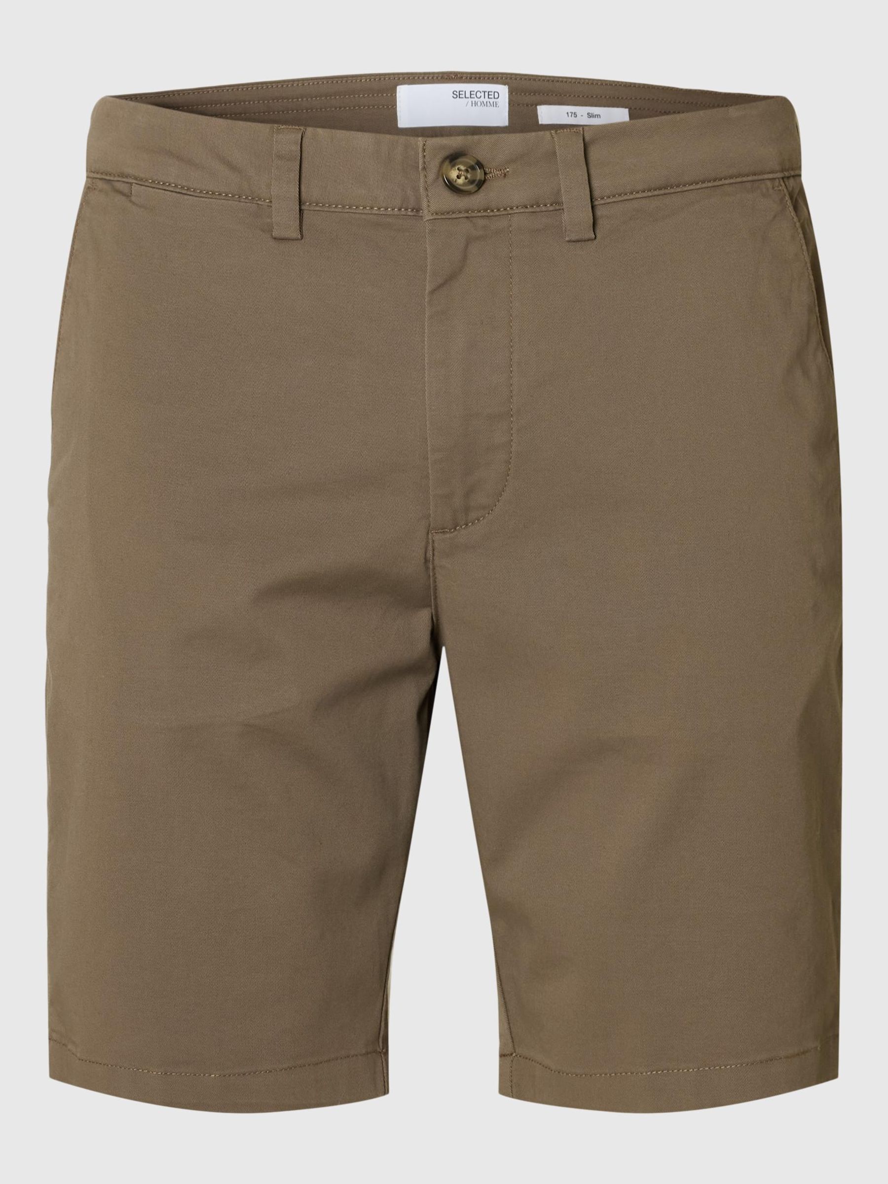 SLIM-FIT CHINOSHORTS, Morel, highres