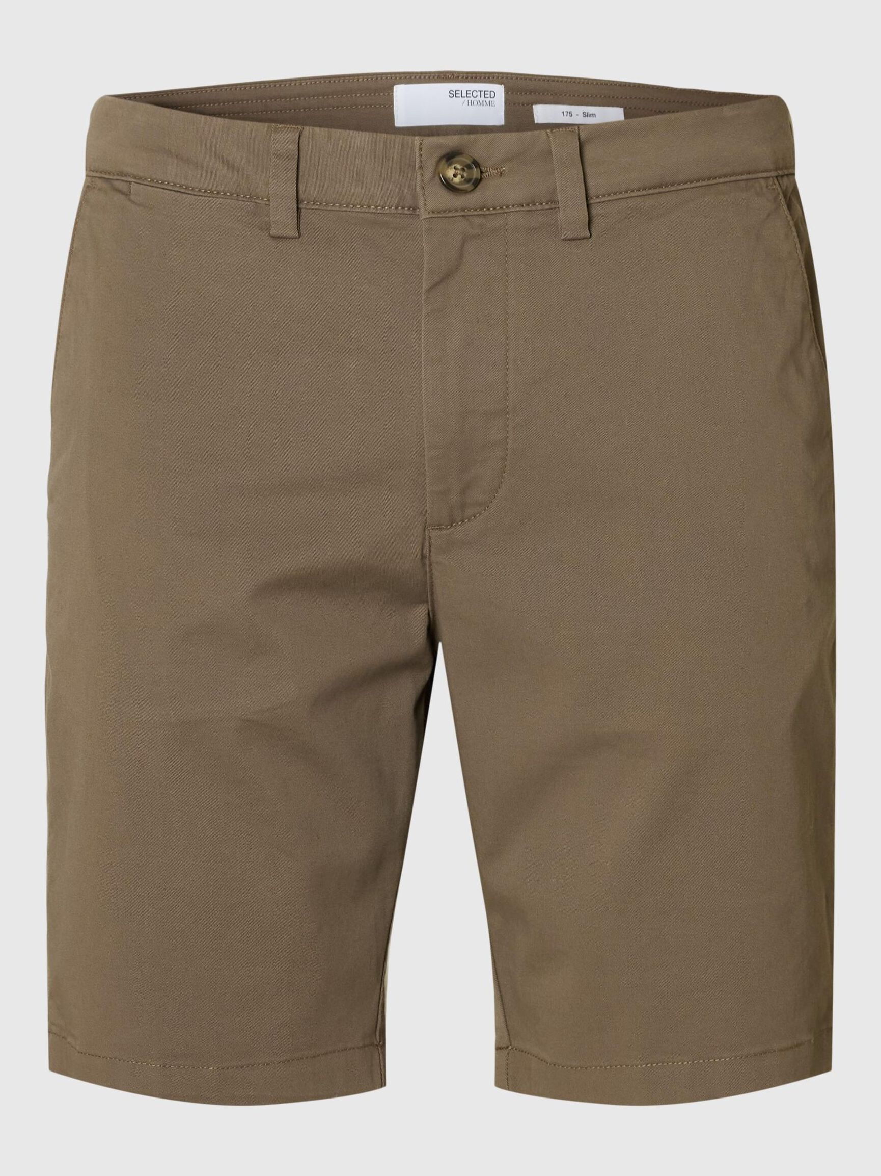 SLIM-FIT CHINOSHORTS, Morel, highres