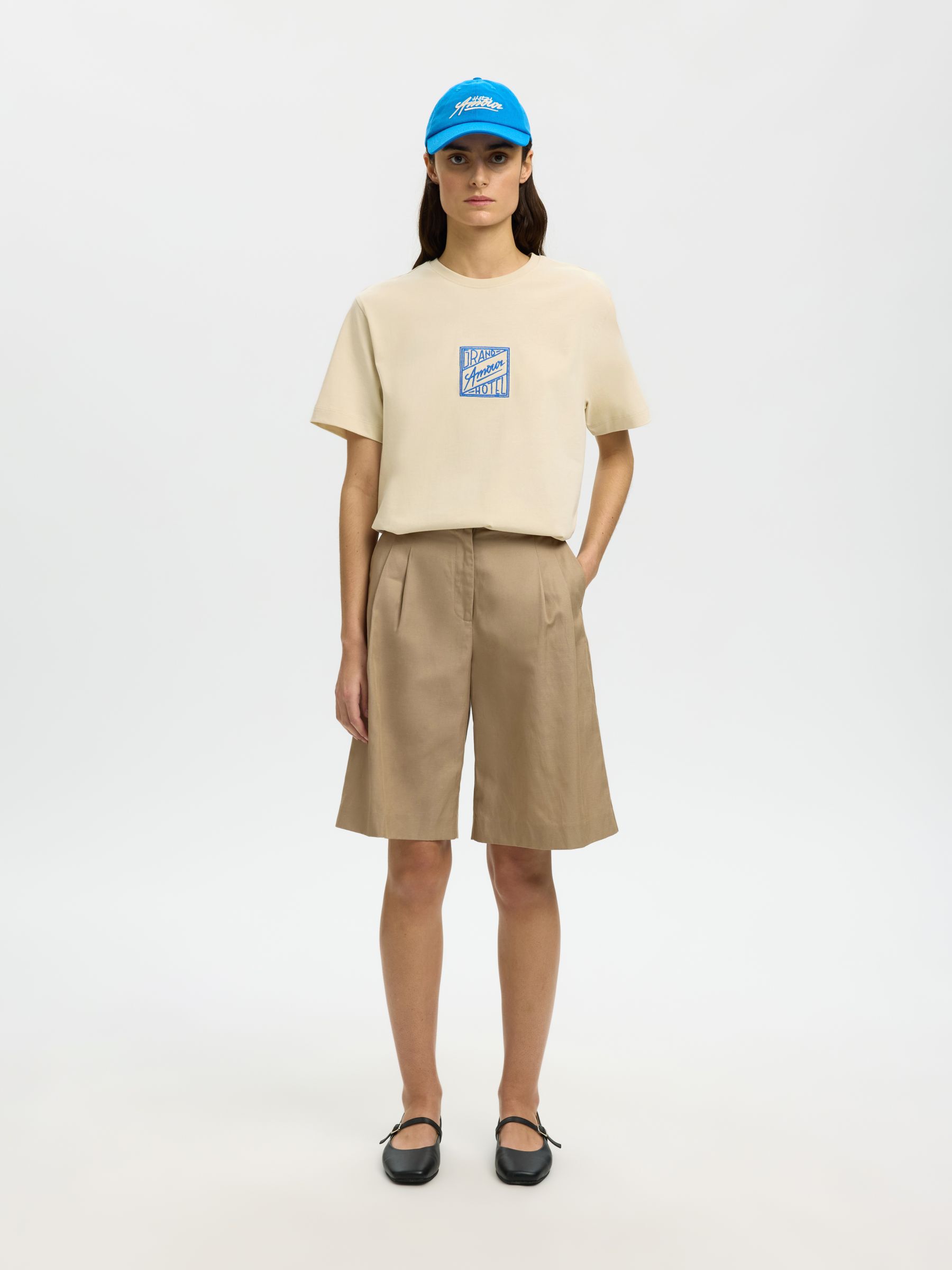 RELAXED FIT T-SHIRT, Angora, highres