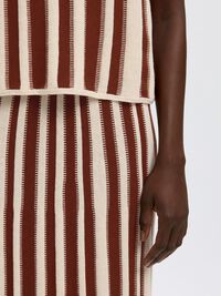MAXI KNITTED SKIRT, Birch, highres