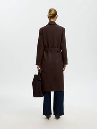 WOOL BLEND LONG COAT, Delicioso, highres