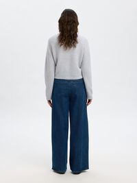 WOOL BLEND CARDIGAN, Ancient Water, highres