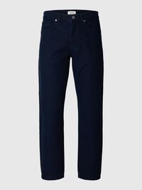 TAPERED FIT JEANS, Dark Blue Denim, highres