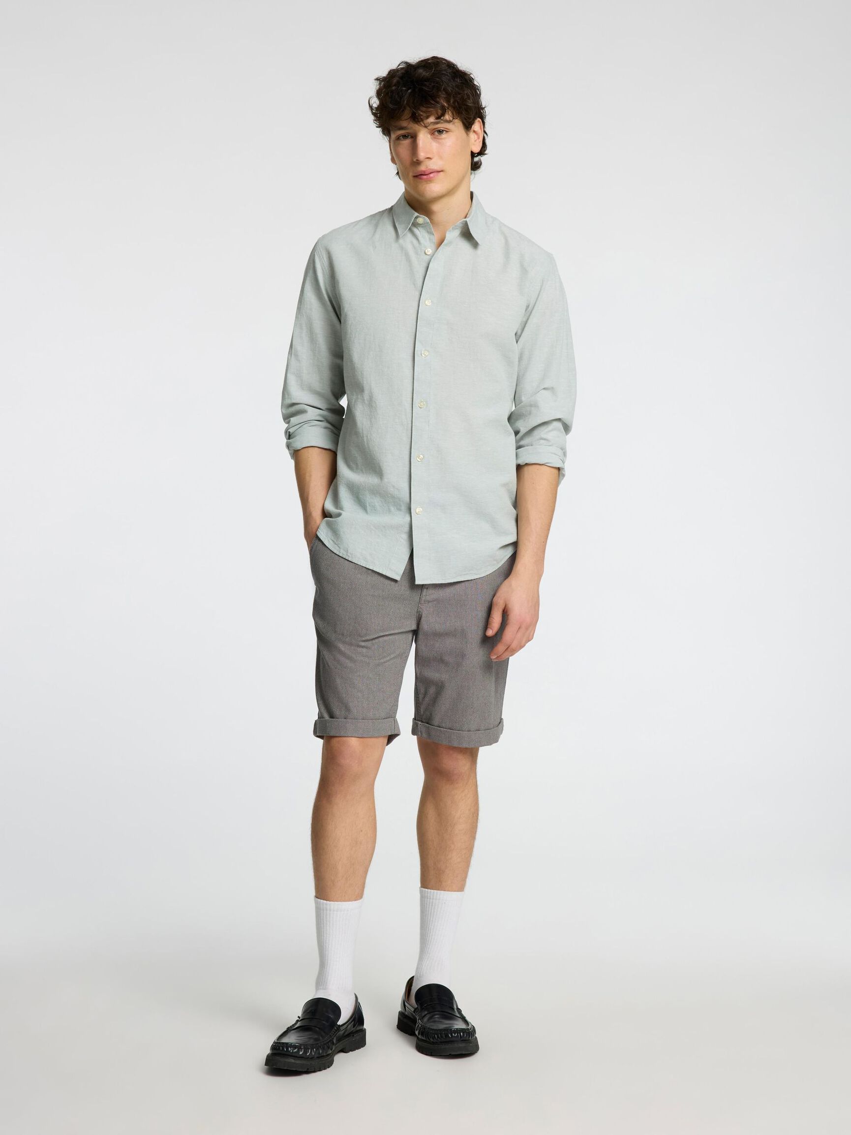 COUPE SLIM CHEMISE, Iceberg Green, highres