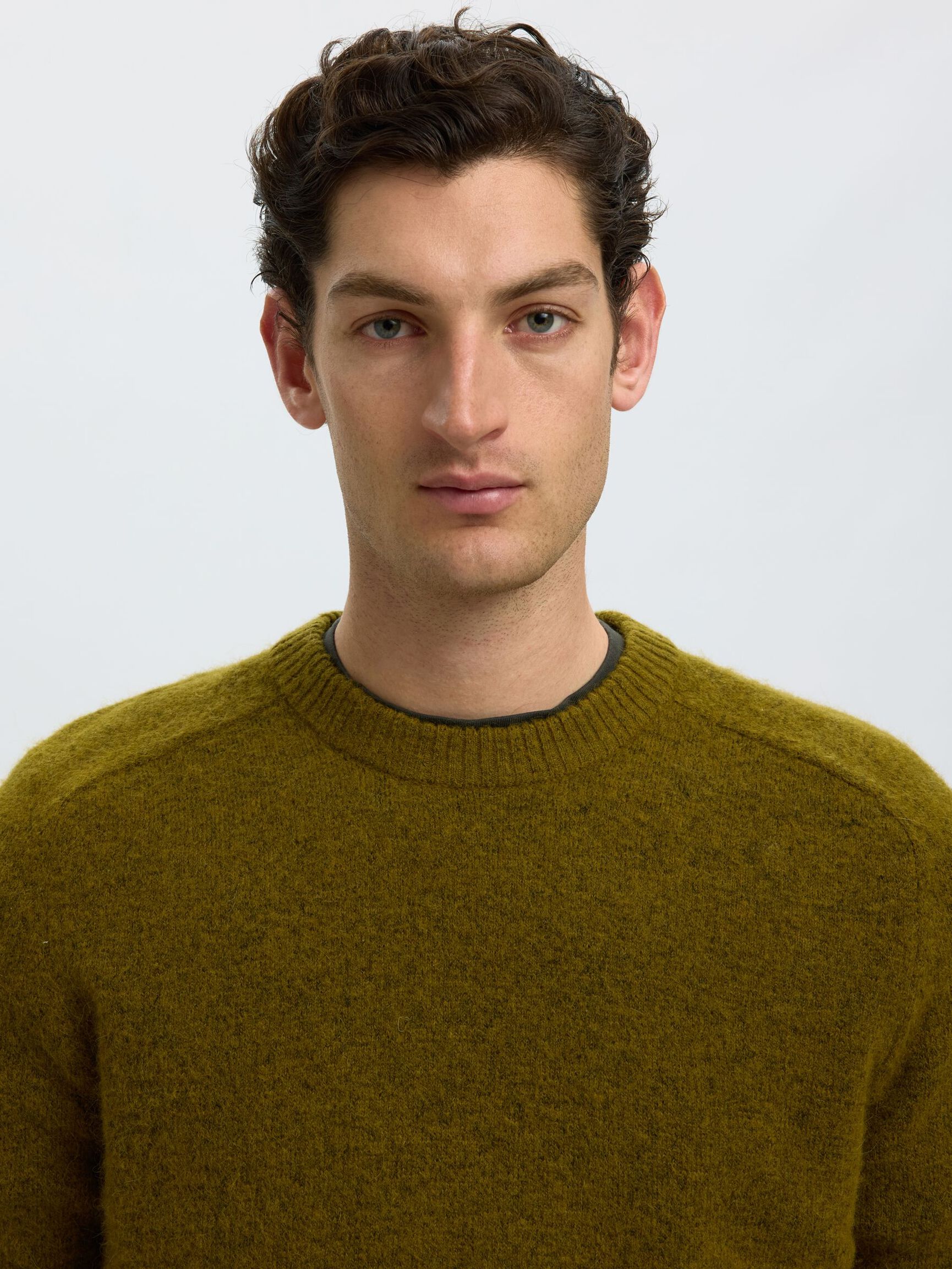 LONG-SLEEVED PULLOVER, Fir Green, highres
