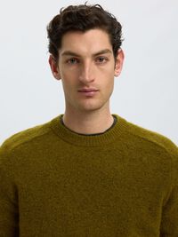 LONG-SLEEVED PULLOVER, Fir Green, highres