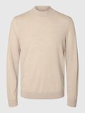 Selected 100% MERINOWOL TRUI MET KRAAG, Oatmeal, highres - 16096253_Oatmeal_001.jpg
