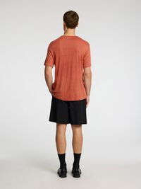LINNEN T-SHIRT, Etruscan Red, highres