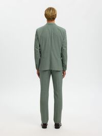 SLIM FIT SINGLE-BREASTED BLAZER, Light Green Melange, highres