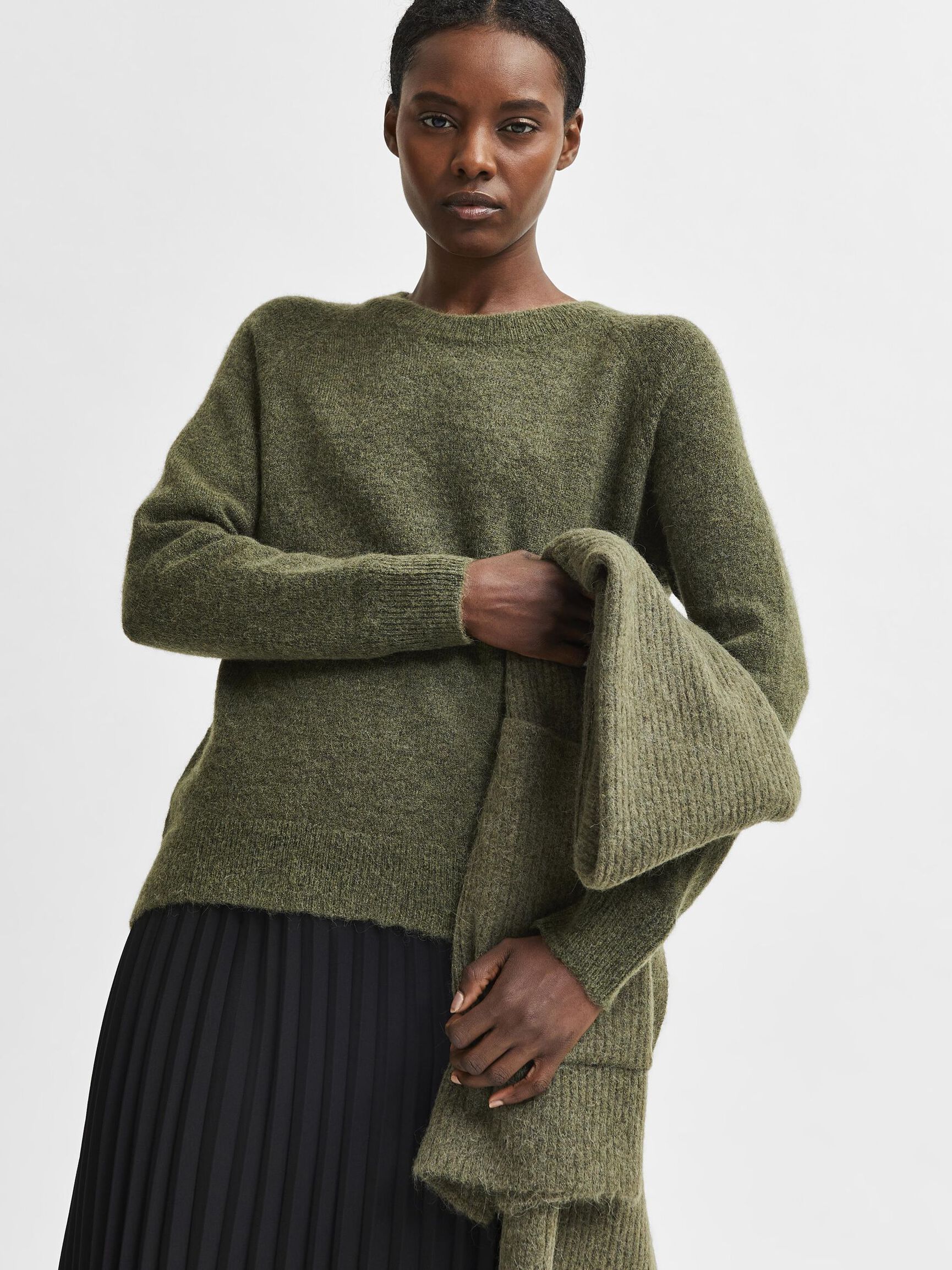 LONG-SLEEVED KNITTED JUMPER, Kalamata, highres