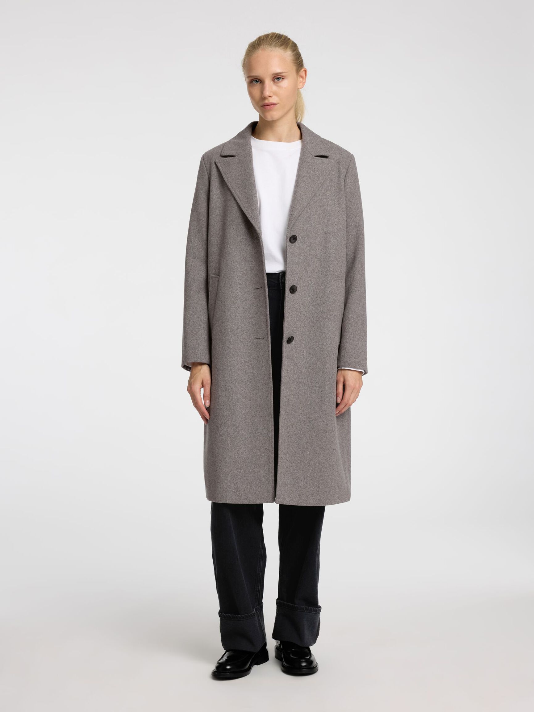 ULLBLANDING KÅPE, Steel Gray, highres