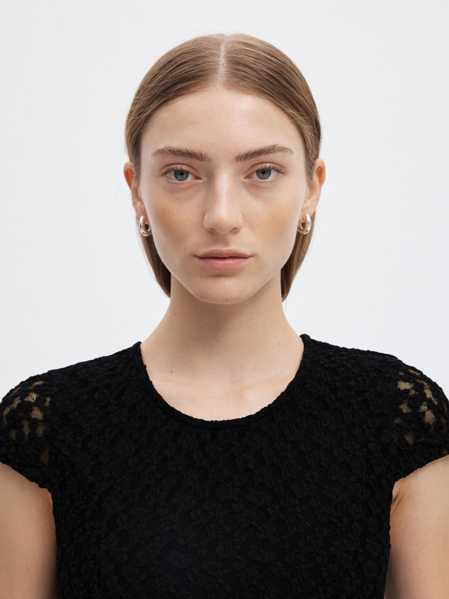 VESTITO LUNGO, Black, highres