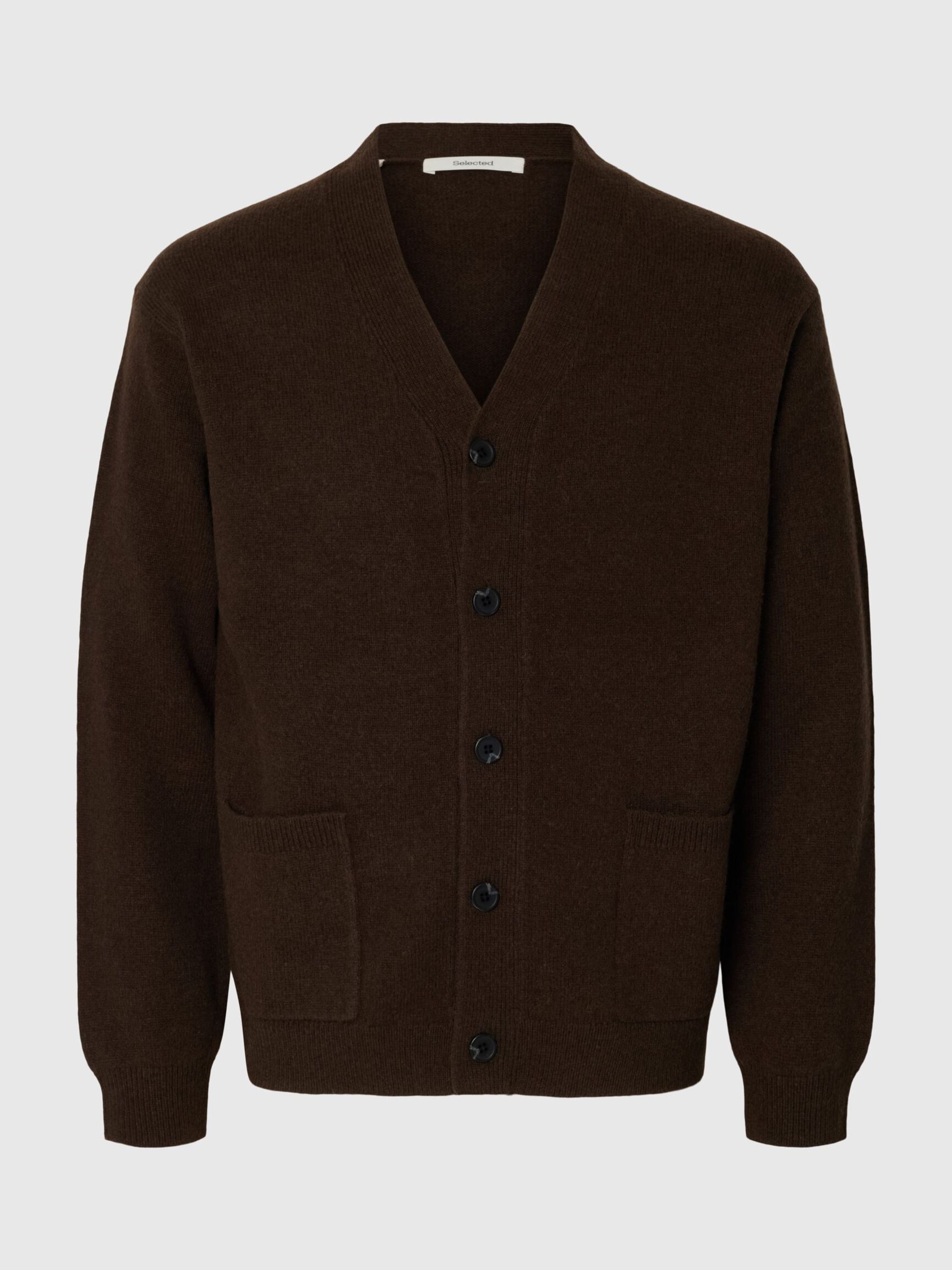 LAINE MÉLANGÉE CARDIGAN, Demitasse, highres