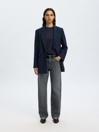 MOCK-NECK T-SHIRT, Dark Sapphire, highres