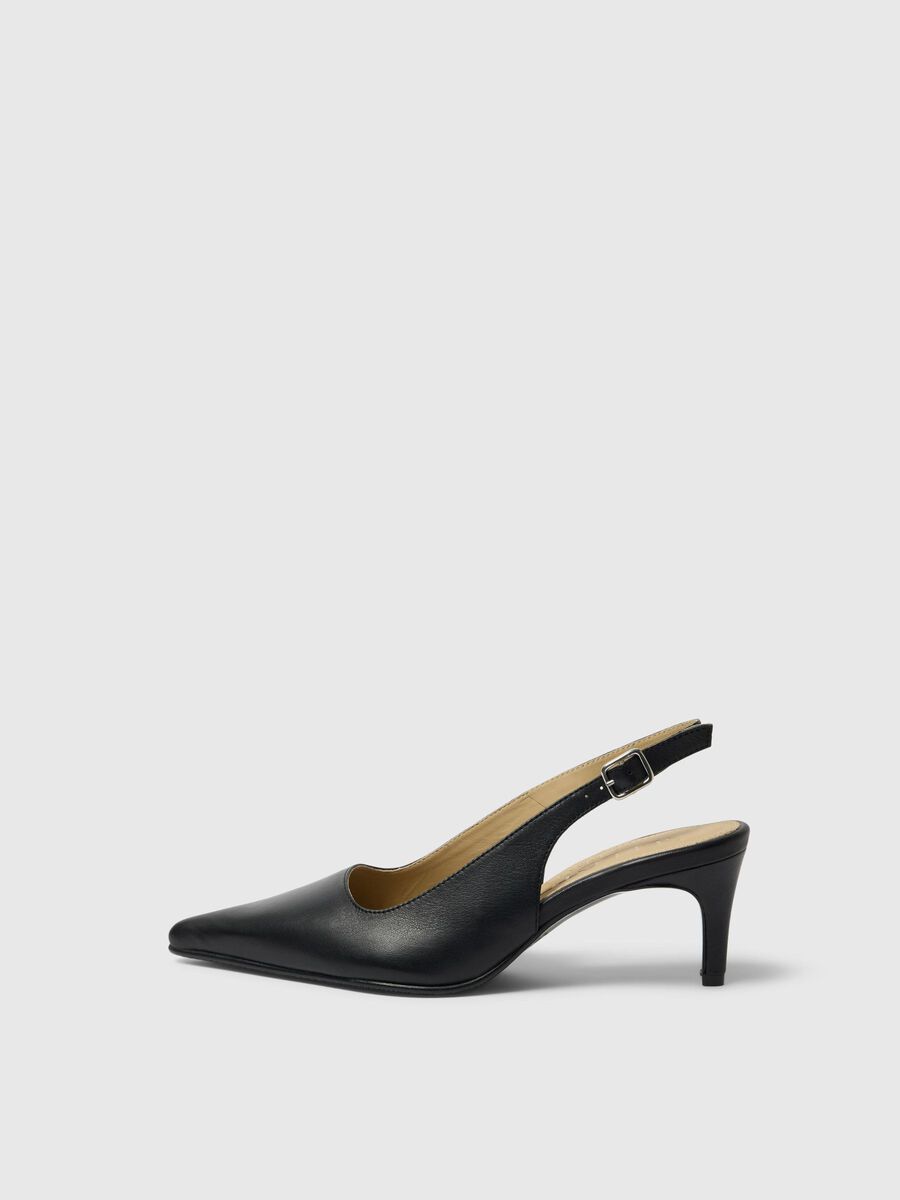Product tile image - LEATHER SLINGBACKS, Black | 16098517_Black