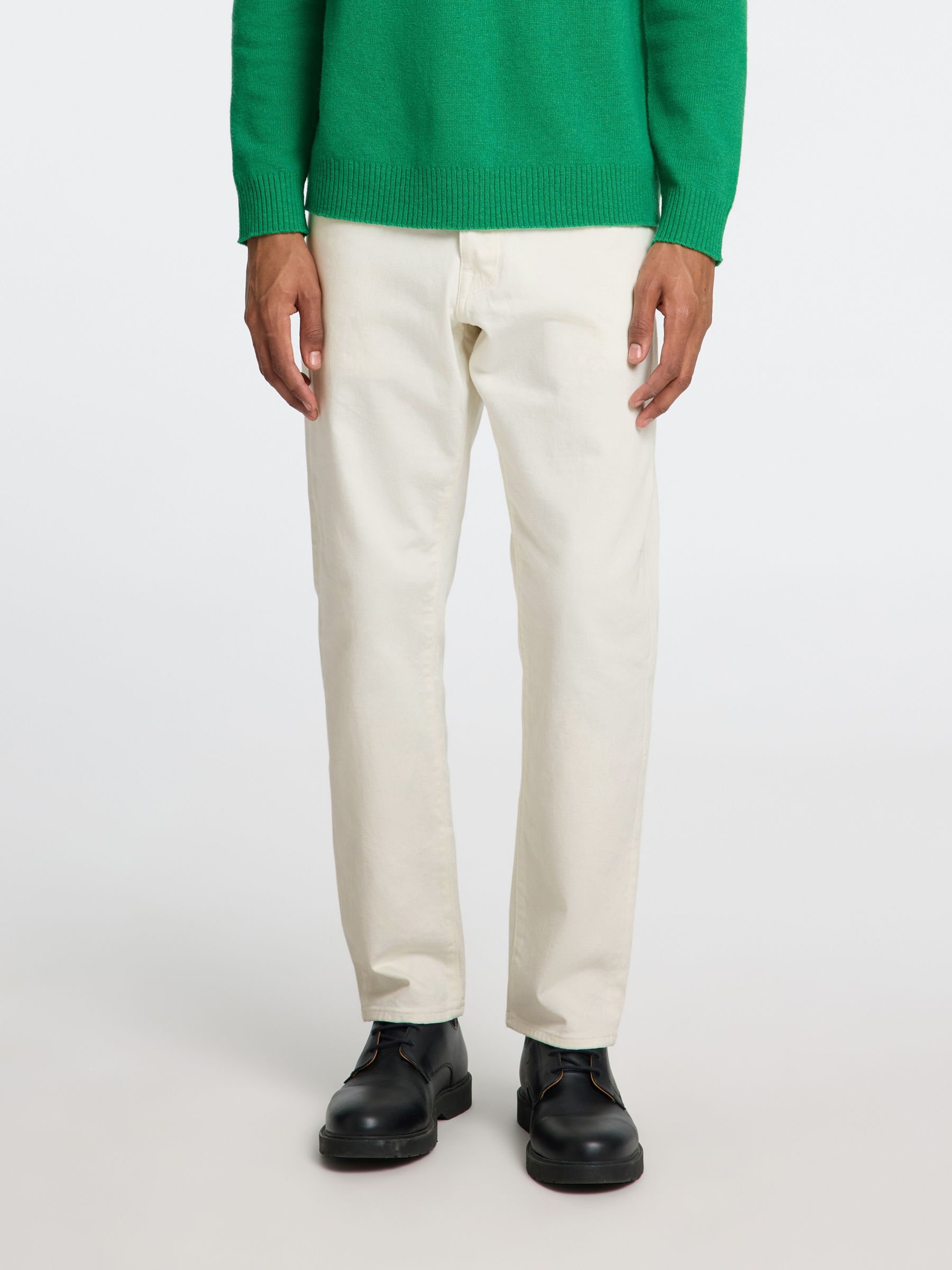 190 REGULAR TAPERED-FIT JEANS, Egret, highres