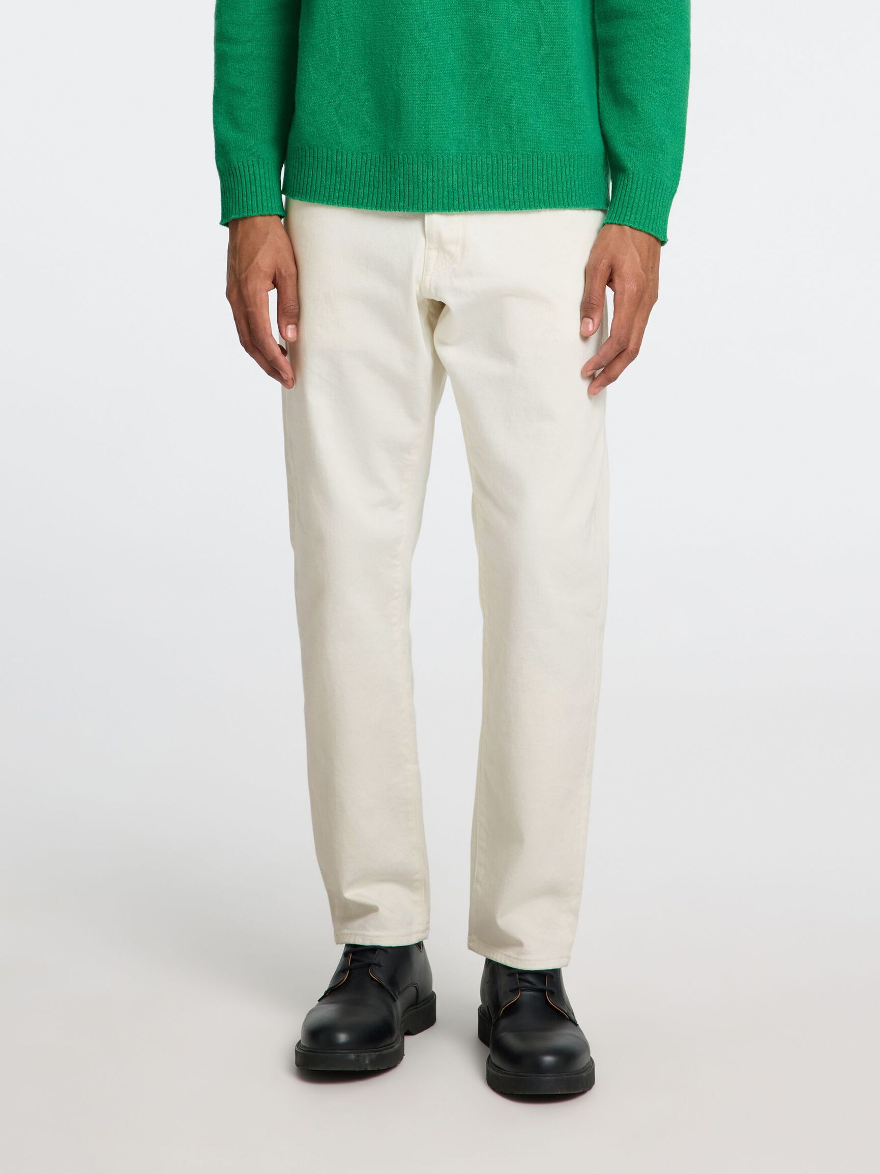 190 REGULAR TAPERED-FIT JEANS, Egret, highres