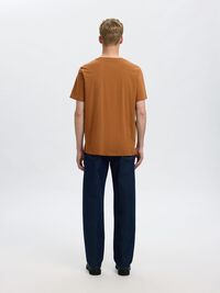 COTTON SLUB T-SHIRT, Chipmunk, highres