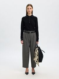 VISKOSEMIX BARREL FIT HOSEN, Black, highres
