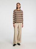 Selected BOXY FIT T-SHIRT MET LANGE MOUWEN, Chestnut, highres - 16099324_Chestnut_1221919_005.jpg