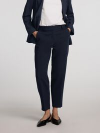 VISKOSEMIX CROPPED TAPERED HOSE, Dark Sapphire, highres