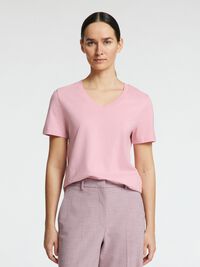 CLASSIC V-NECK T-SHIRT, Bleached Mauve, highres