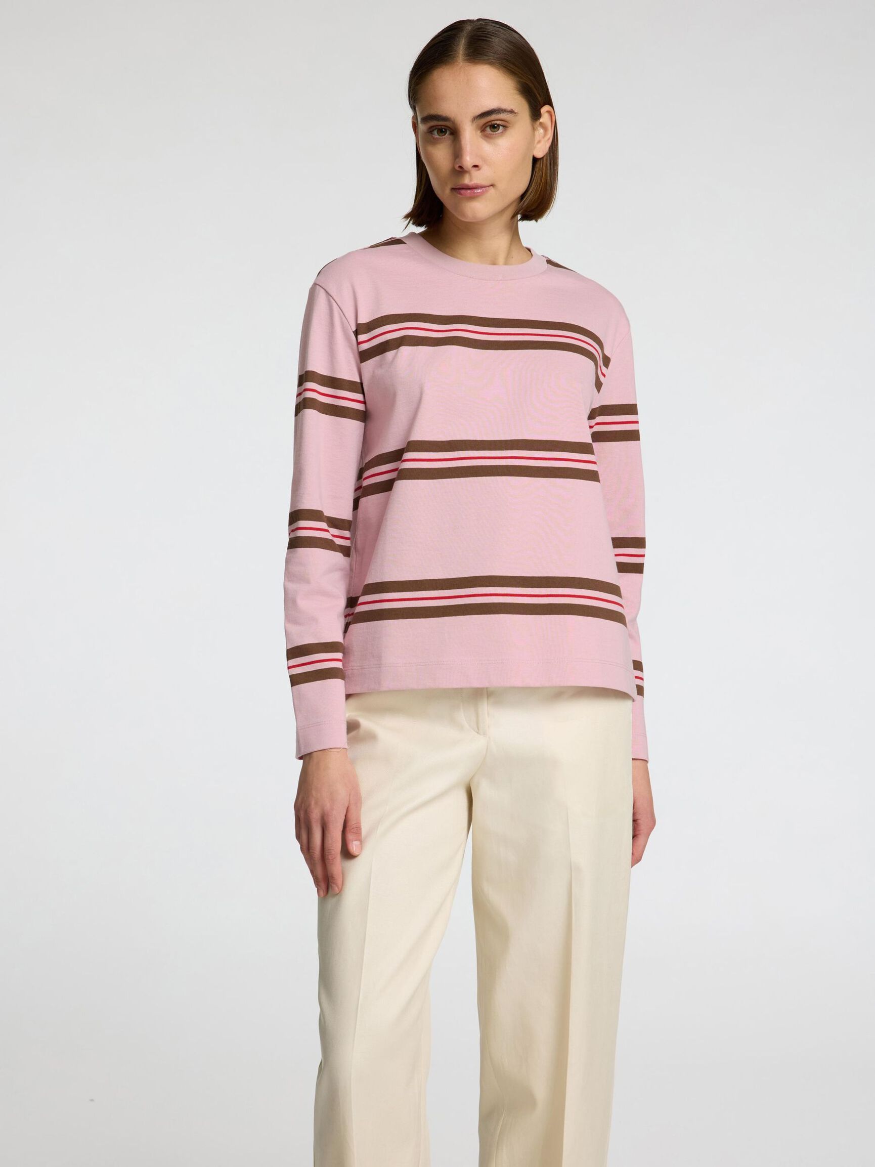 BOXY FIT LONGSLEEVE, Bleached Mauve, highres
