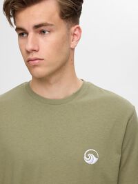 GEBORDUURD T-SHIRT, Vetiver, highres