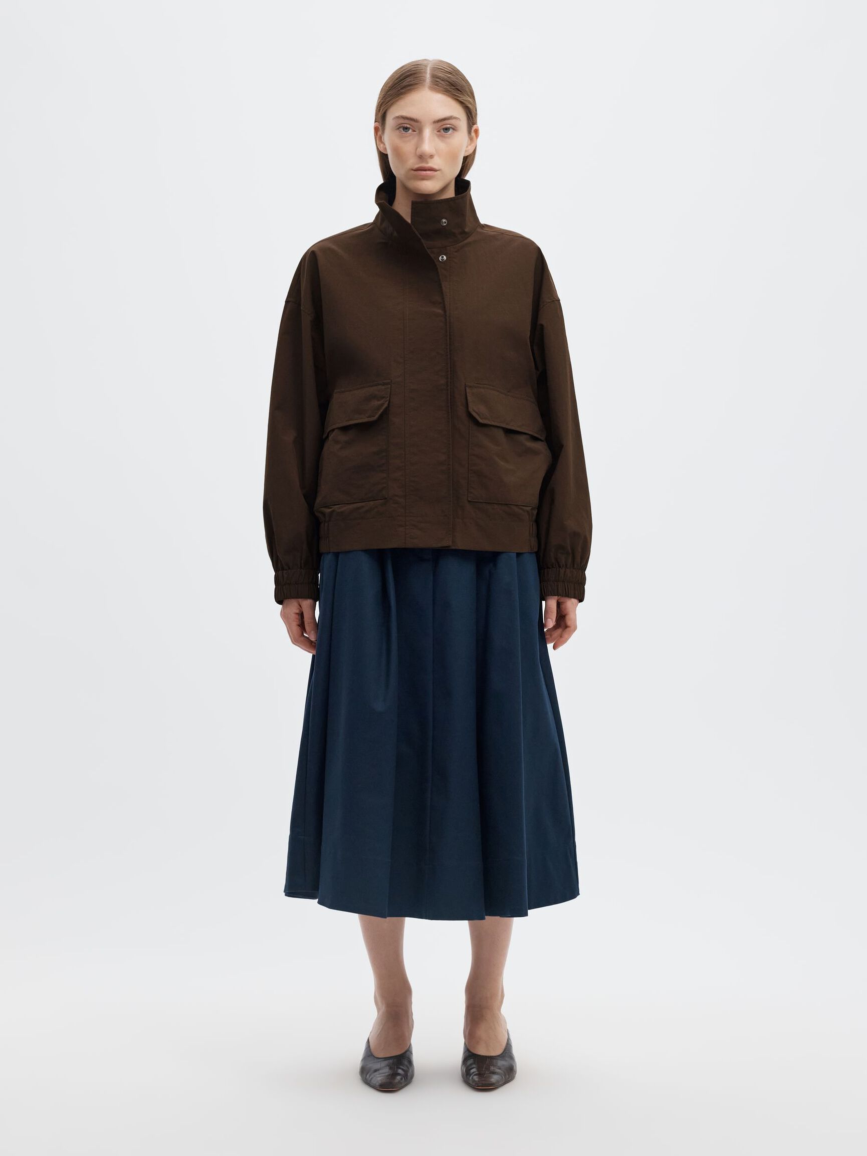 SHORT HIGH NECK JACKET, Delicioso, highres
