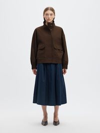SHORT HIGH NECK JACKET, Delicioso, highres
