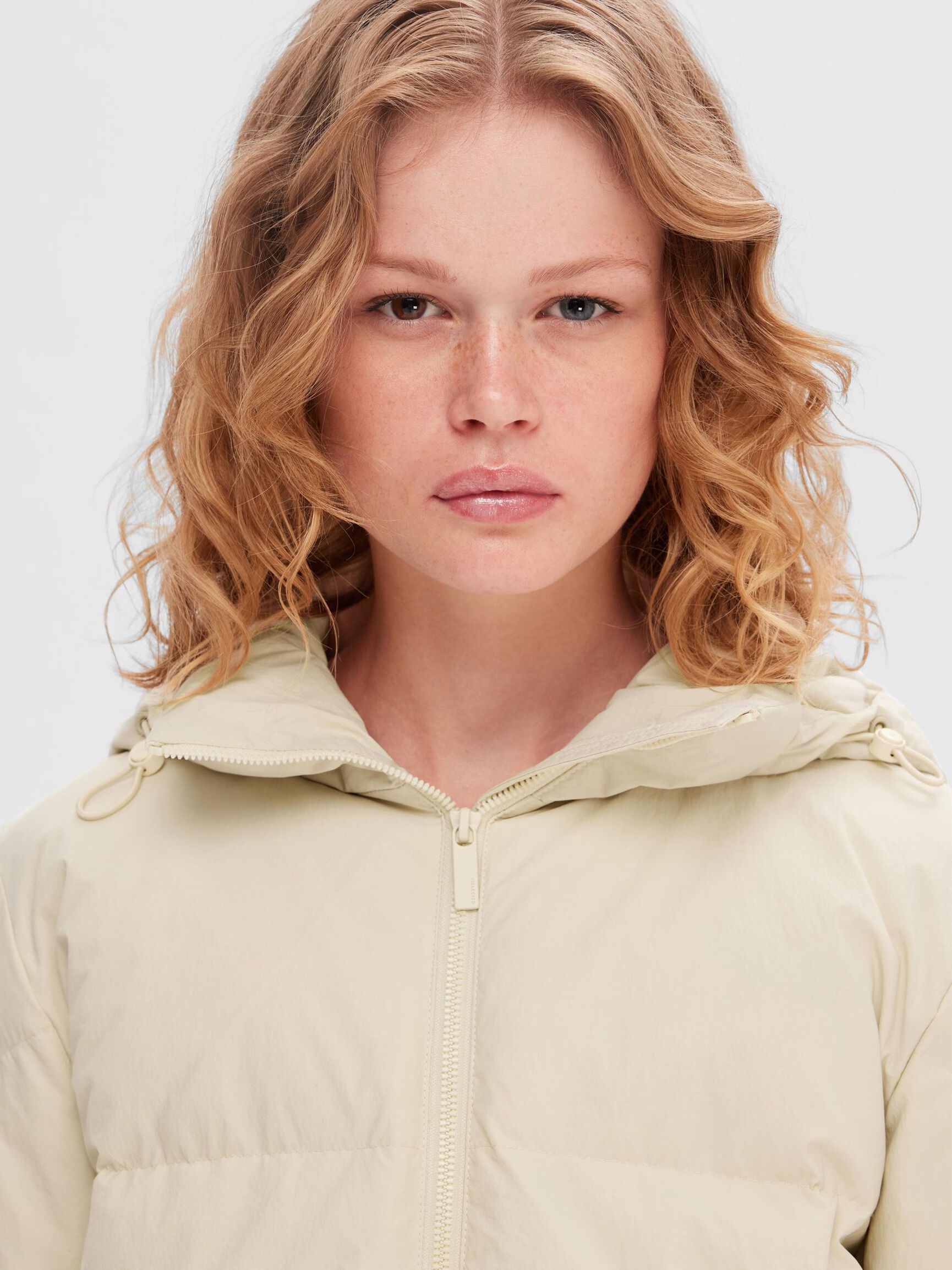 RE:DOWN® PUFFER JACKET, Sandshell, highres